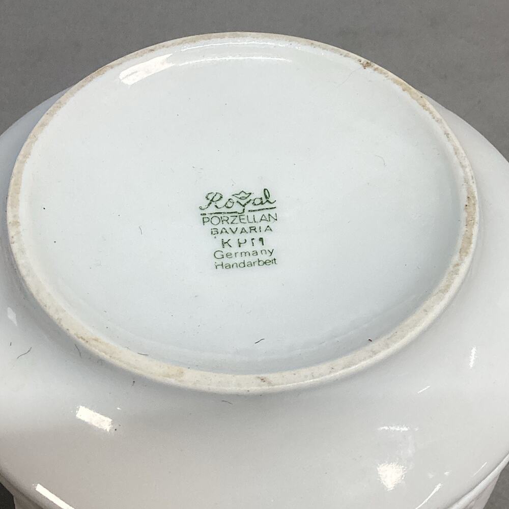 Porzellan KPM Bavaria Germany White Bisque Porcelain Flower Vase - 1970’s - Picture 10 of 10